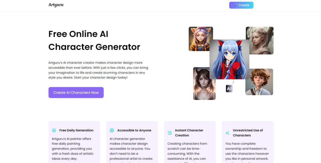 Artguru - AI Character Generator