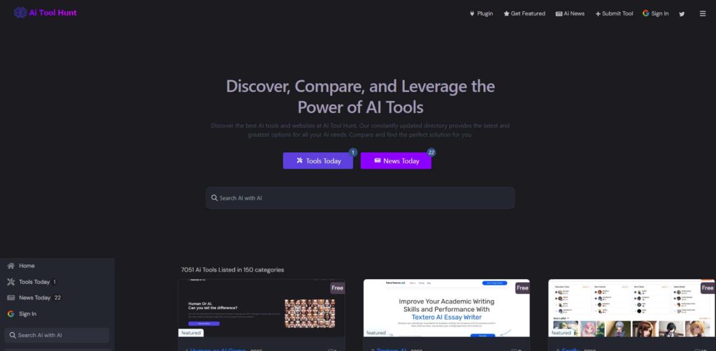 Aitoolhunt - Top AI Tool Directories