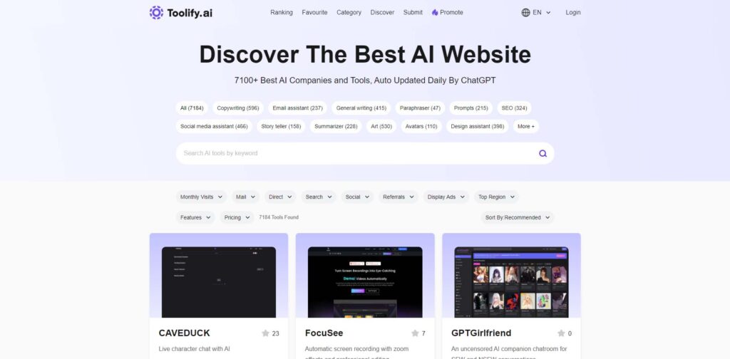 Toolify - Top AI Tool Directory